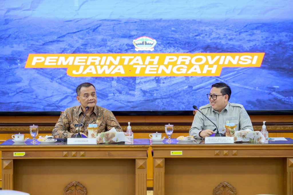 Gubernur Jateng Ahmad Luthfi dan Direktur Jenderal PKH Kementerian Pertanian, Agung Suganda(dok.humasprovjateng)