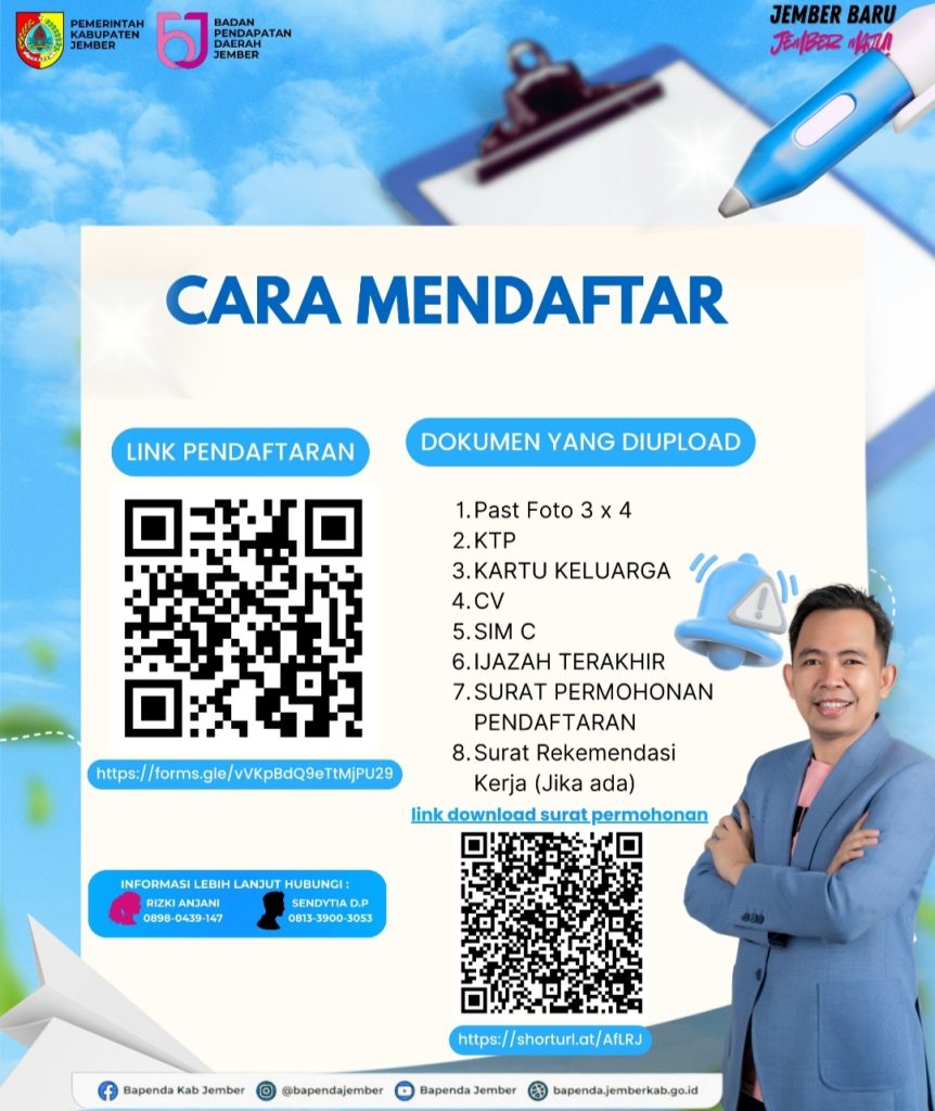 Flyer Open rekrutmen tenaga survei pajak. Foto istimewa