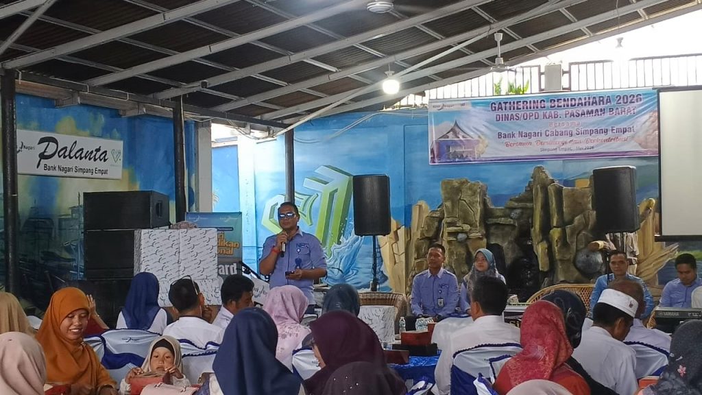 Bank Nagari Simpang Empat Perkuat Sinergi Bendahara Bank Nagari Cabang Simpang Empat menggelar Gathering Bendahara Dinas/OPD se-Kabupaten Pasaman Barat pada Rabu (13/5/2026)