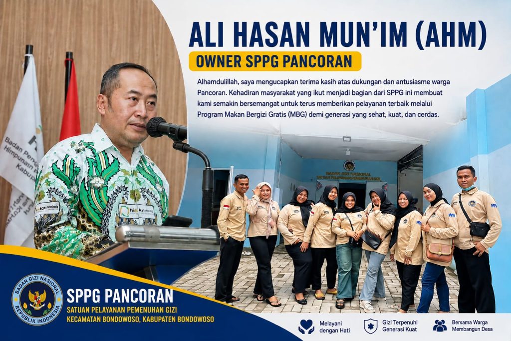 Owner SPPG Pancoran, Ali Hasan Mun’in (AHM),