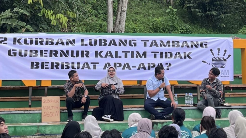 ARSE Diskusi Hari Anti Tambang (HATAM) 2026 di Taman Unmul, Samarinda. (Istimewa).