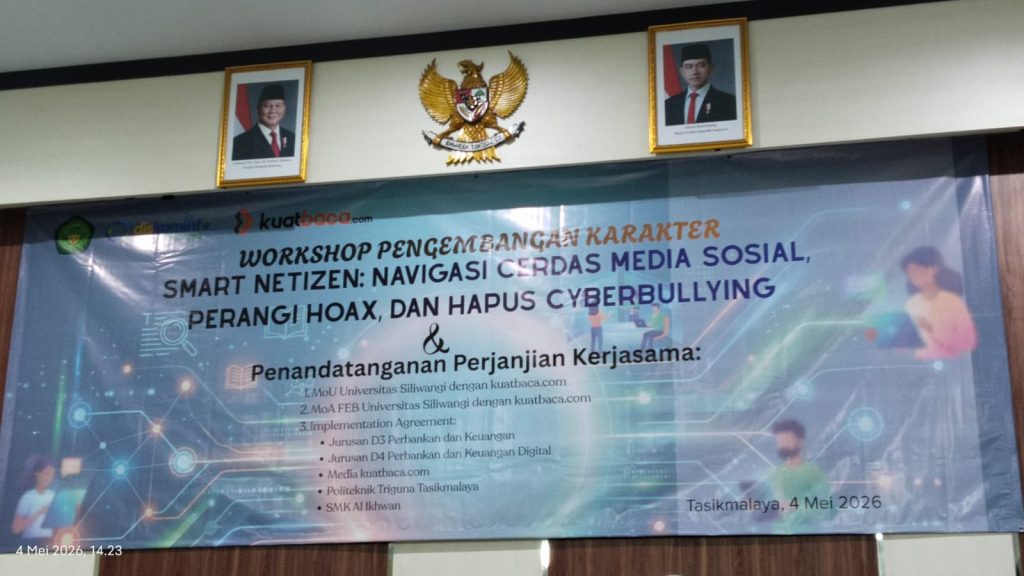 Banner kegiatan workshop netizen smart Univerisitas Siliwangi. (gonews.id)