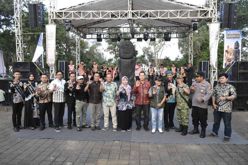 Festival Jejak Purba Bondowoso yang digelar di Museum Terbuka Megalitik Bondowoso, Jumat (19/6/2026).