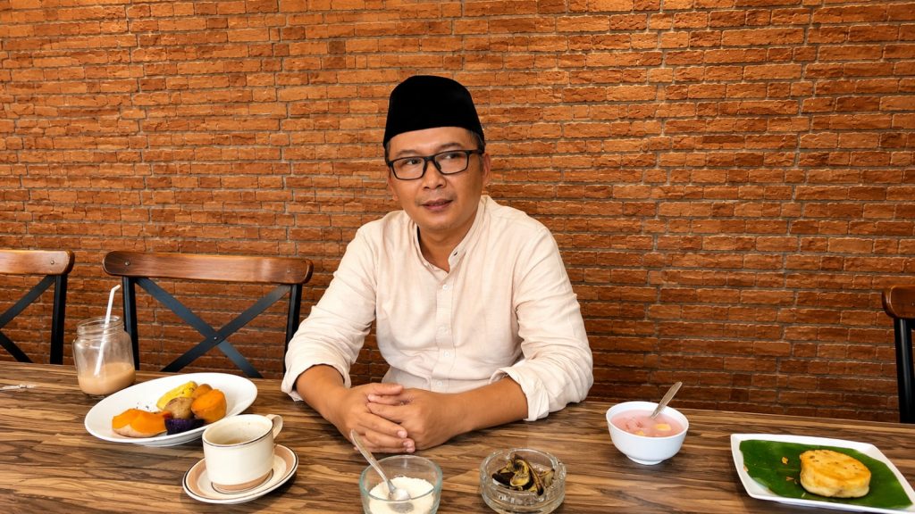 Hadinuddin, Anggota DPRD Jawa Timur Fraksi Gerindra saat sosialisasi kebangsaan di Ruma Makan Lestari Bondowoso, Sabtu (20/6/2026). (Doni/GOnews.id)