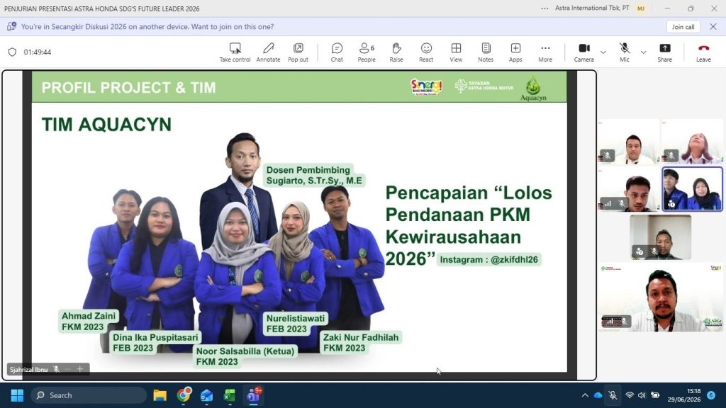 Mahasiswa Samarinda Lolos Nasional, Astra Motor Kaltim 2 Perkuat Inovasi Berbasis SDGs Keterangan Foto : Astra Motor Kalimantan Timur 2 selaku Main Dealer sepeda motor Honda dan bagian dari PT Astra Internasional Tbk dukung perwakilan mahasiswa Universitas Widya Gama Mahakam Samarinda yang melaju ke tahap Nasional dalam program Astra Hinda SDGs Future Leaders 2026