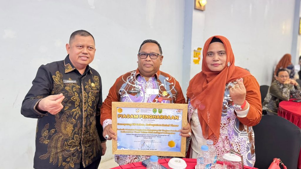 Kutim Raih Juara Kampung KB di Harganas Kaltim Kutim juara Harganas ke-33 tingkat Provinsi Kalimantan Timur di Hotel SM Tower, Kabupaten Berau, Kamis (23/7/2026) (Wahyu)