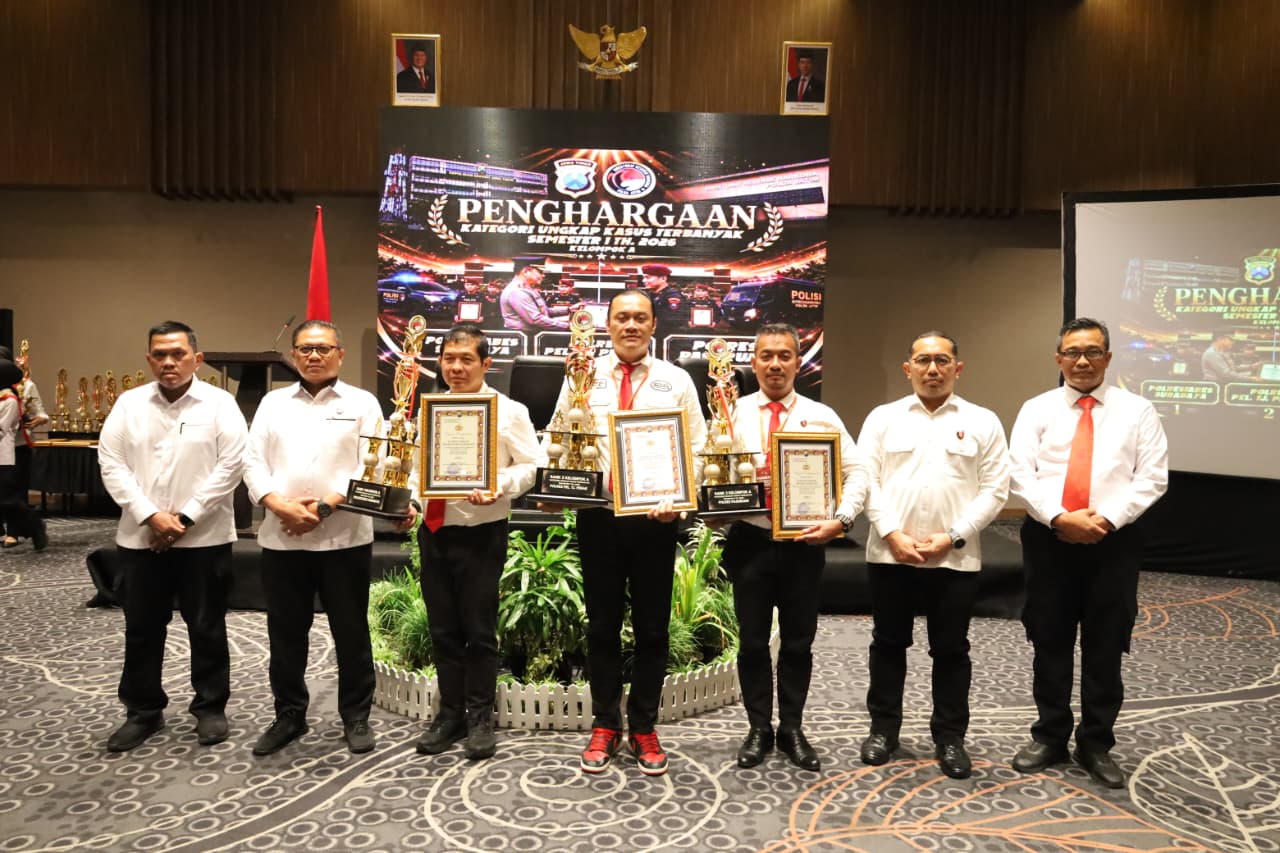Satresnakoba Polres Pelabuhan Tanjung Perak raih juara II Polda Jatim,Rabu(29/7/26),(FT/Wawan)