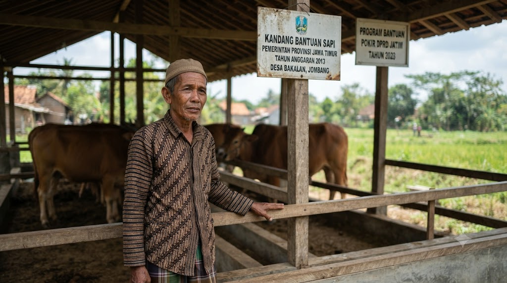 Peternak Lansia di Jombang Desak Transparansi Program Sapi Hibah Pemprov Jatim 2013 ilustrasi Foto by AI