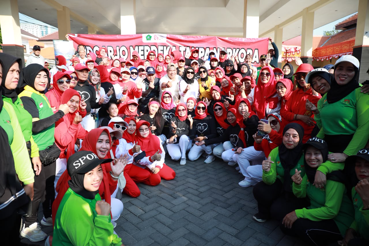 Wabup Sidoarjo Hj.Mimik Idayana Deklarasi Sidoarjo Merdeka Tanpa Narkoba Minggu(2/8/2026)