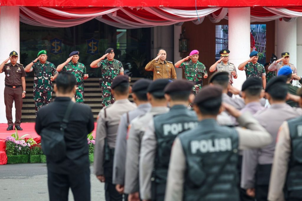 Satgas Anti Premanisme Surabaya Siaga Lindungi Warga Tim Satgas Anti Premanisme yang disiagakan Pemkot Surabaya untuk menjaga keamanan dan kondusivitas Kota Surabaya, Minggu (2/8/2026). (Dok. Humas Pemkot Surabaya)