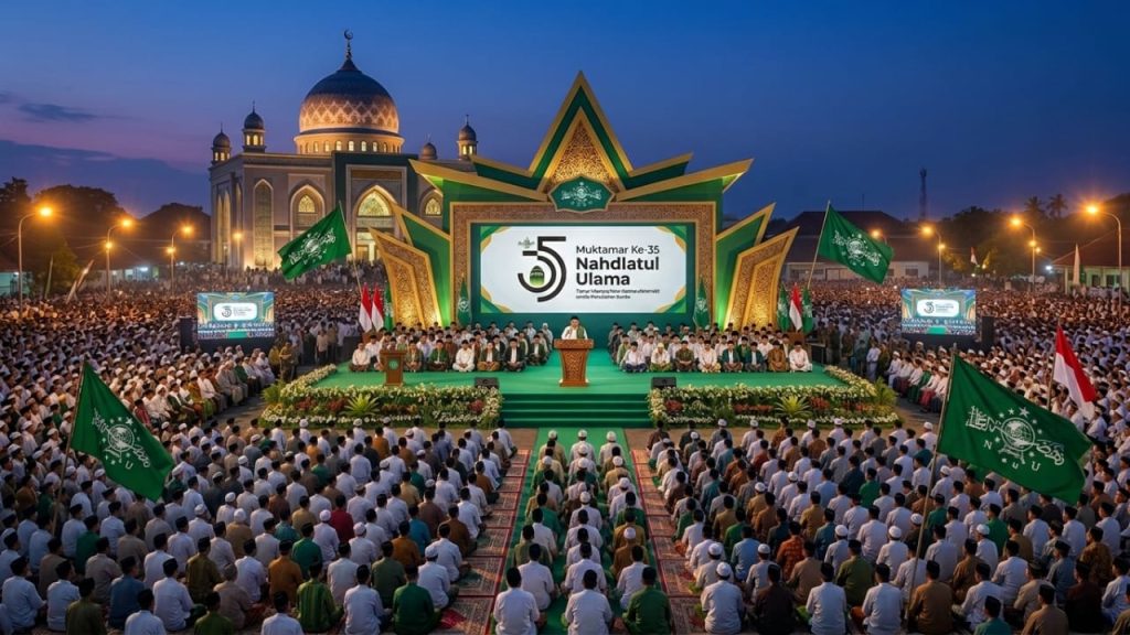 Muktamar NU di Tanah Para Pendiri: Menjaga Marwah di Tengah Godaan Transaksional Ilustrasi gambar by AI