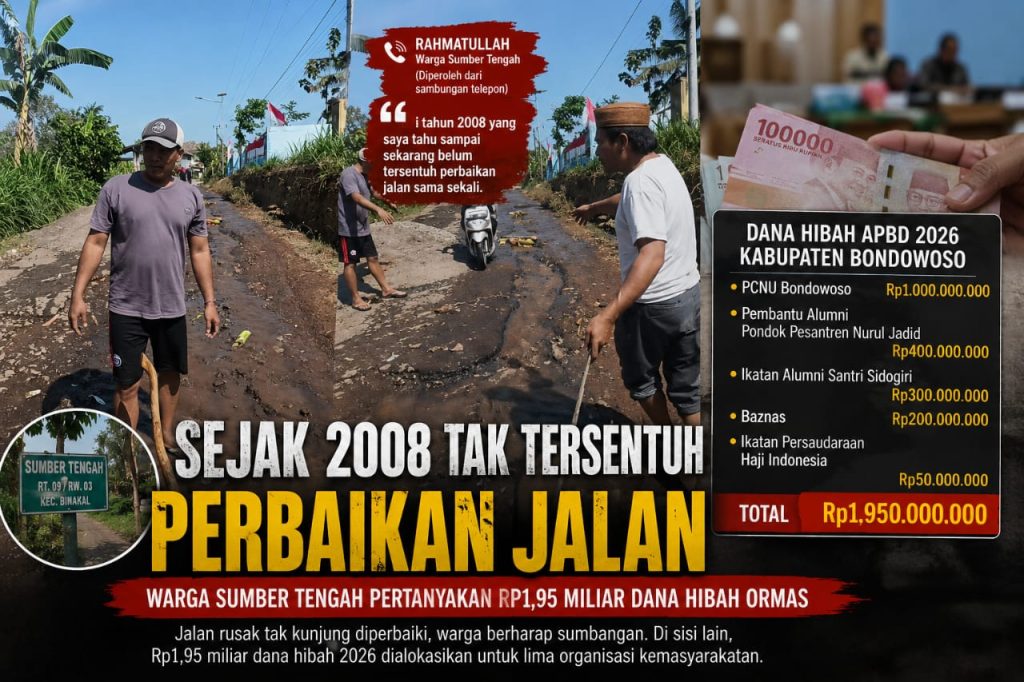 Warga Sumber Tengah soroti jalan rusak sejak 2008