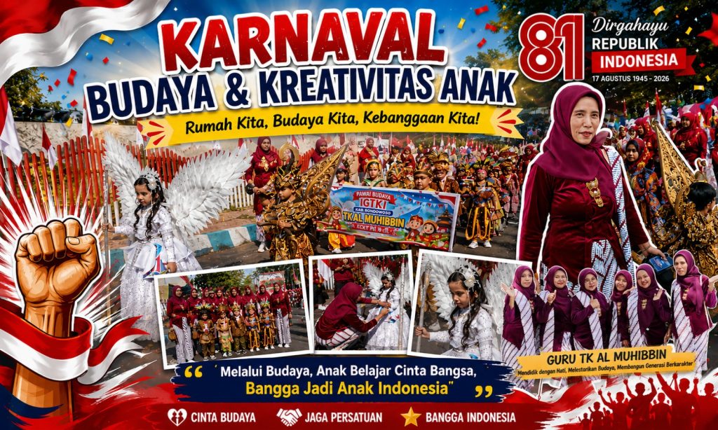 Pawai Budaya TK Al Muhibbin Bondowoso, Kenalkan Keberagaman Nusantara Sejak Dini Pawai Budaya TK Al Muhibbin Bondowoso Kenalkan Keberagaman Nusantara