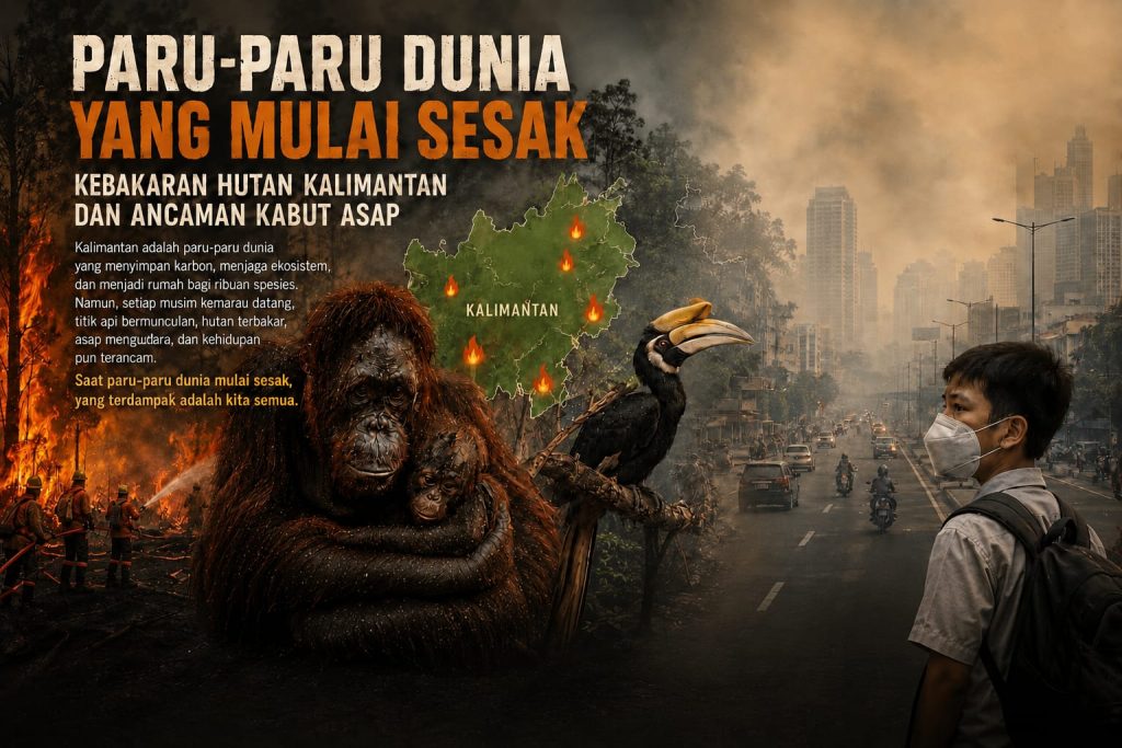 Paru-Paru Dunia Mulai Sesak: Karhutla Kalimantan dan Ancaman Kabut Asap Ilustrasi Gambar