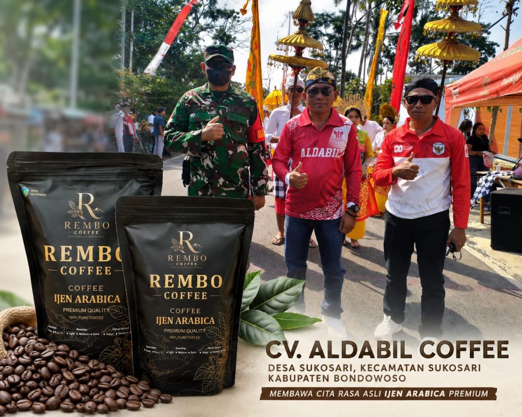 Pawai Budaya Taring ke-19 Semarak, CV Aldabil Coffee Bawa Rembo Coffee ke Tengah Masyarakat Pengusaha Kopi Ijen Lusyanto / H Lus di Pawai Budaya Taring ke 19.Sabtu 29/8/2026.