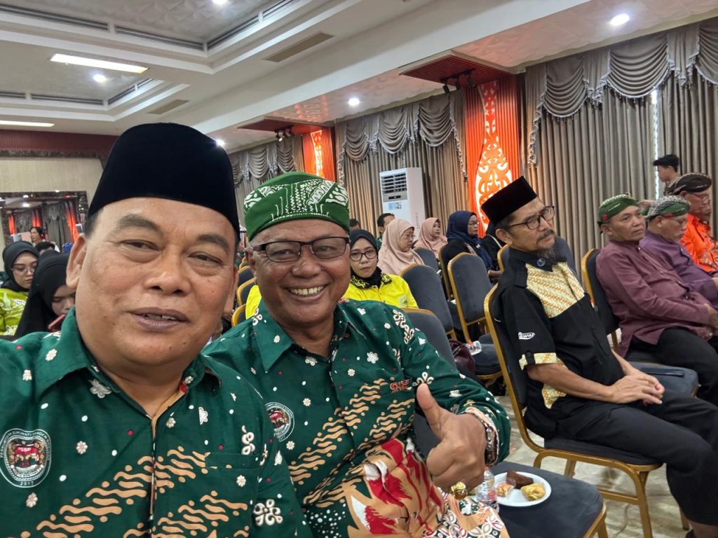 Sumardi Syawal, Anggota DPRD Kota Bontang saat menghadiri Ulang Tahun Paguyuban Sragen Bontang ( PSSB) Ke-9 di Gedung 3 Demensi, Minggu (30/8/2026) (Foto: PSSB)