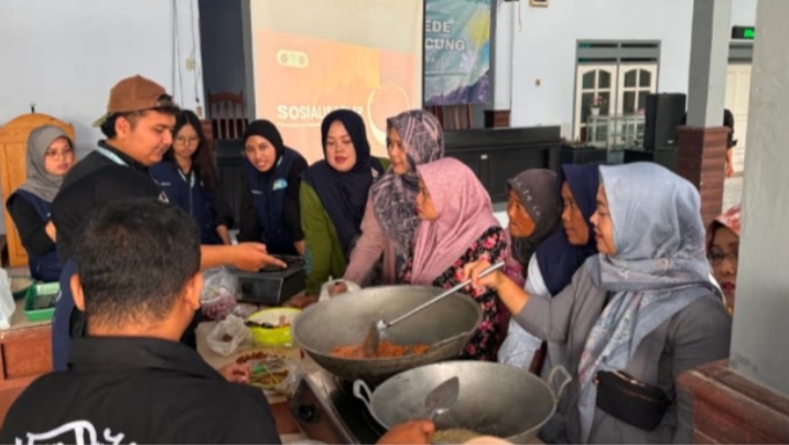 Kegiatan 4P, Pengolahan Ikan Tongkol menjadi Abon bersama Ibu-Ibu PKK