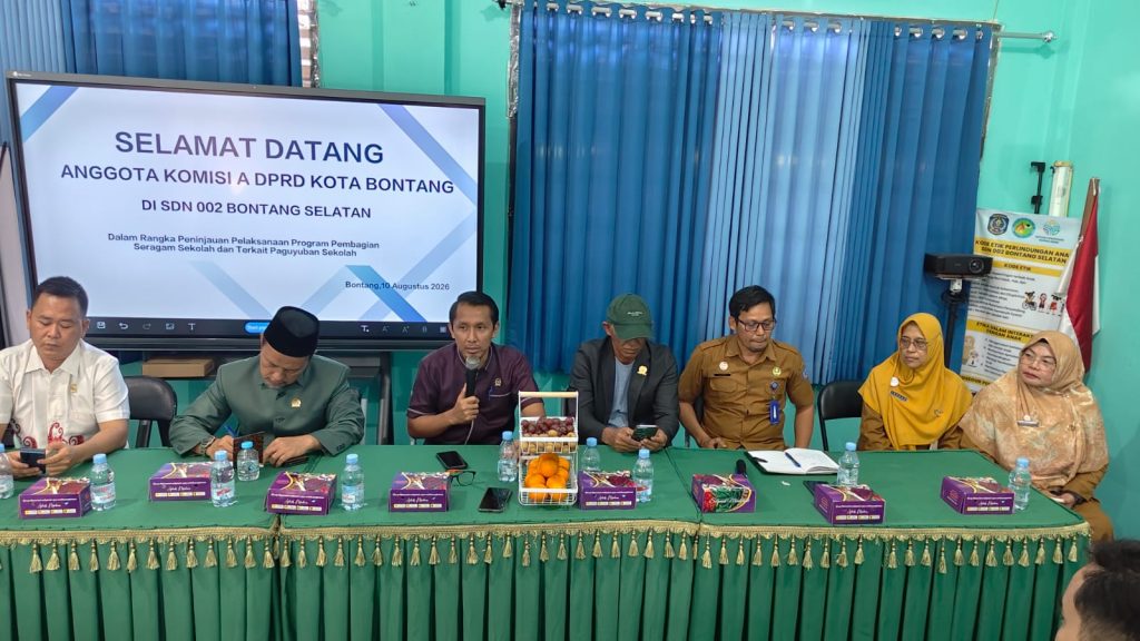 Kuker ke SDN 002 Bontang Selatan, Komisi A DPRD Serap Aspirasi dan Pantau Program Sekolah Komisi A DPRD Kota Bontang saat melakukan kunjungan kerja lapangan ke SDN 002 Bontang Selatan pada Senin (10/8/2026)