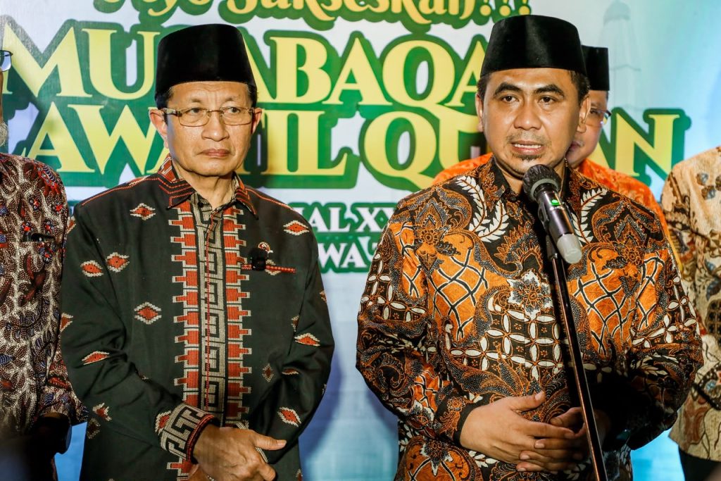 MTQ Nasional XXXI Dimeriahkan Bazar UMKM dari 35 Provinsi di Eks E Plaza Simpang Lima Wakil Gubernur Jawa Tengah Taj Yasin Maimoen dan Menteri Agama RI Nasaruddin Umar. (GOnews.id)