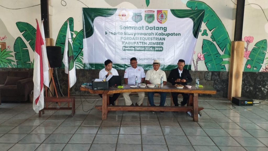 Pelaksanaan Musyawarah kabupaten PORDASI Jember. Foto Edi Mulyono