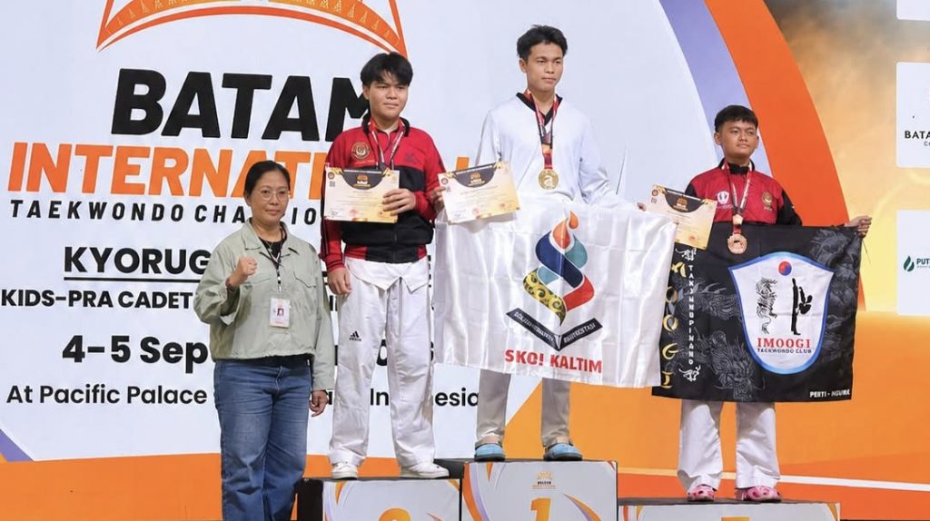 Atlet Taekwondo Muda Kaltim Raih Emas di Batam