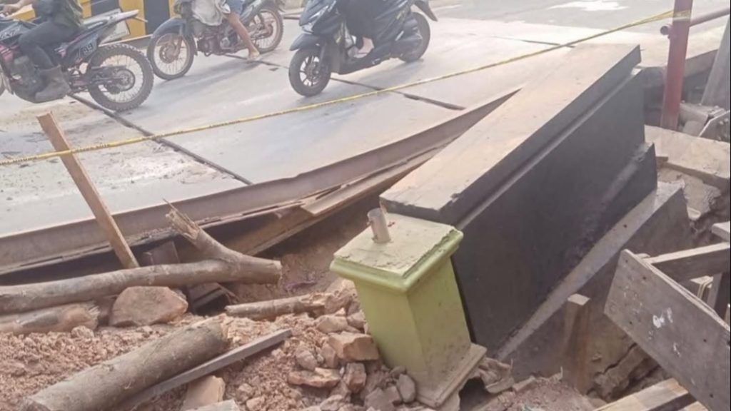 Kondisi Jembatan Sei Lembak di Kecamatan Bengalon, Kabupaten Kutai Timur (dok.Agusriansyah)