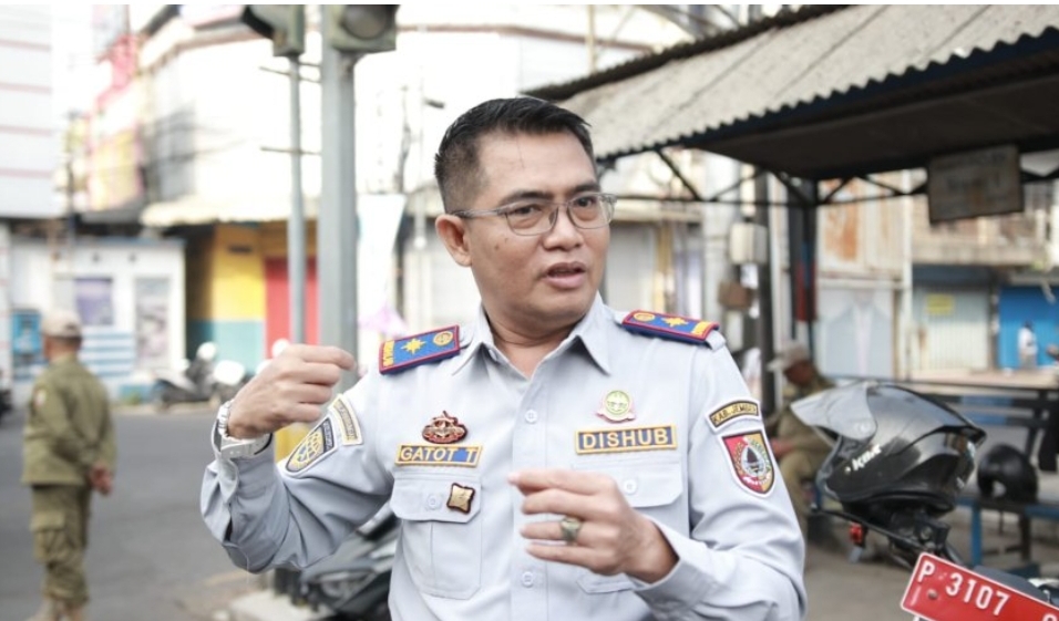 Rekayasa Lalu Lintas Pasar Tanjung Dievaluasi, Jalan A. Yani dan Trunojoyo Mulai Tersendat Ka Dishub Jember Gatot Triyono. Foto Edi Mulyono