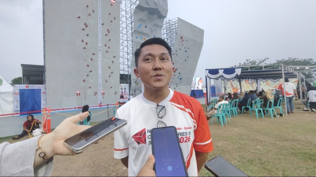 Kutim Jadi Tuan Rumah National Climbing Series III 2026, Aji Fahriza Sebut Fasilitas Berstandar Nasional dan Pembinaan Atlet Terus Diperkuat Ketua Umum Federasi Panjat Tebing Indonesia (FPTI) Kutim, Aji Fahriza Hakim